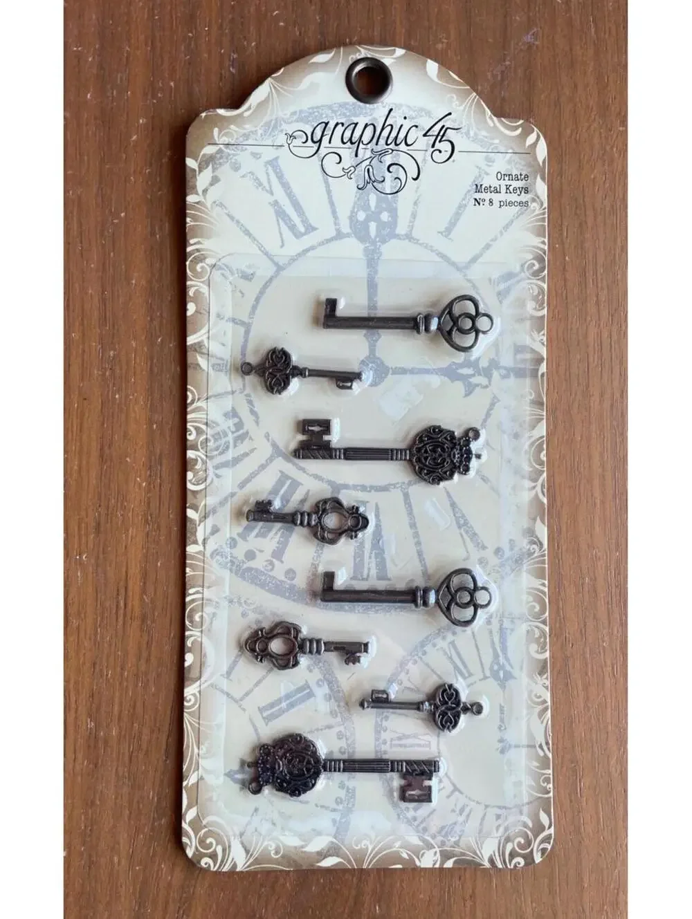 Graphic 45 Antique Brass Ornate Metal Keys
